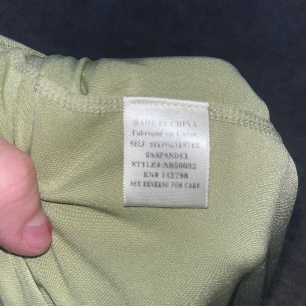 New In Sage Green Crossover Waist Athletic Skort NS50032 Large - Picture 5 of 6